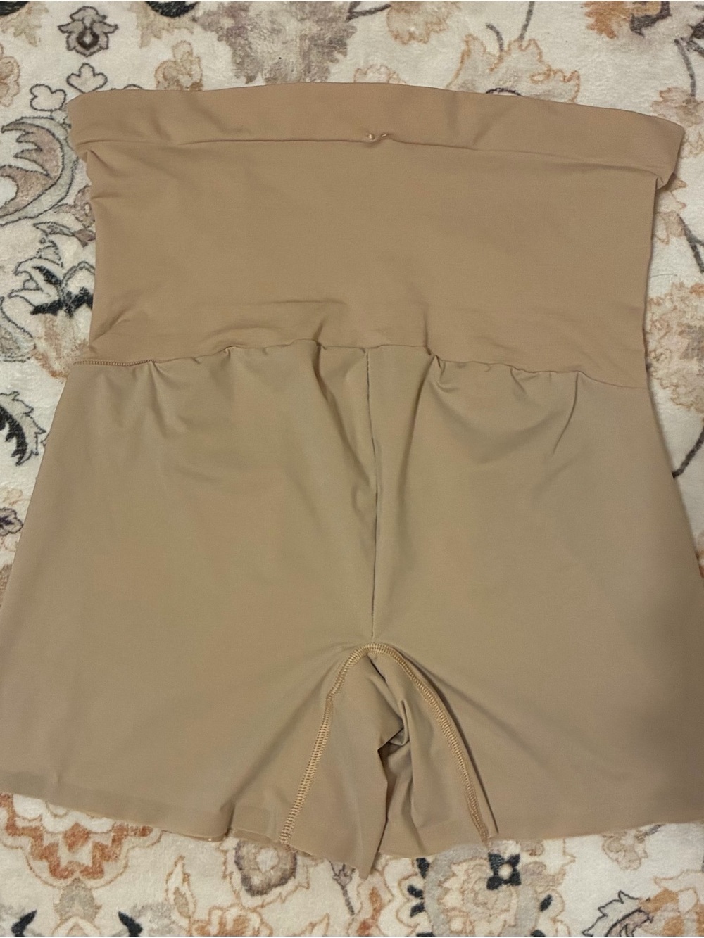 SPANX high-waisted shaping shorts in Soft Nude/Tan, size XL